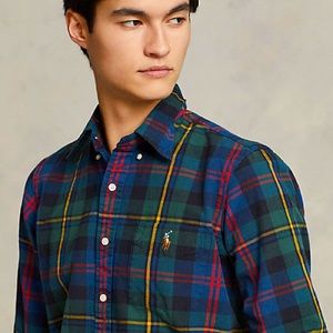 Polo Ralph Lauren Oxford Plaid Shirt Multicolour New Large